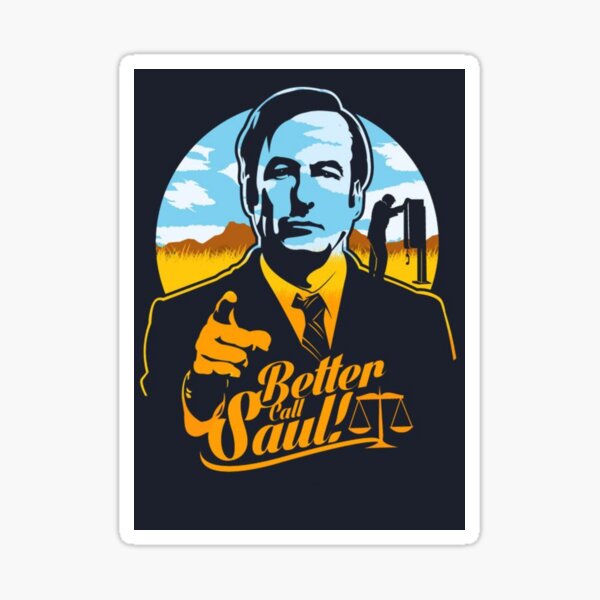 Vista previa del artículo con la obra «Mejor llamar a Saul - Póster de fan art de Saul Goodman», diseñado y vendido por Studio RTN.