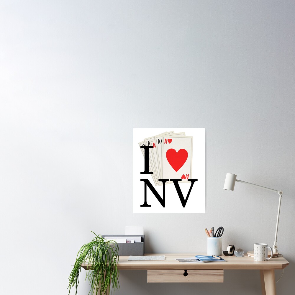 I Heart NV - I Love Nevada and Las Vegas! Greeting Card for Sale