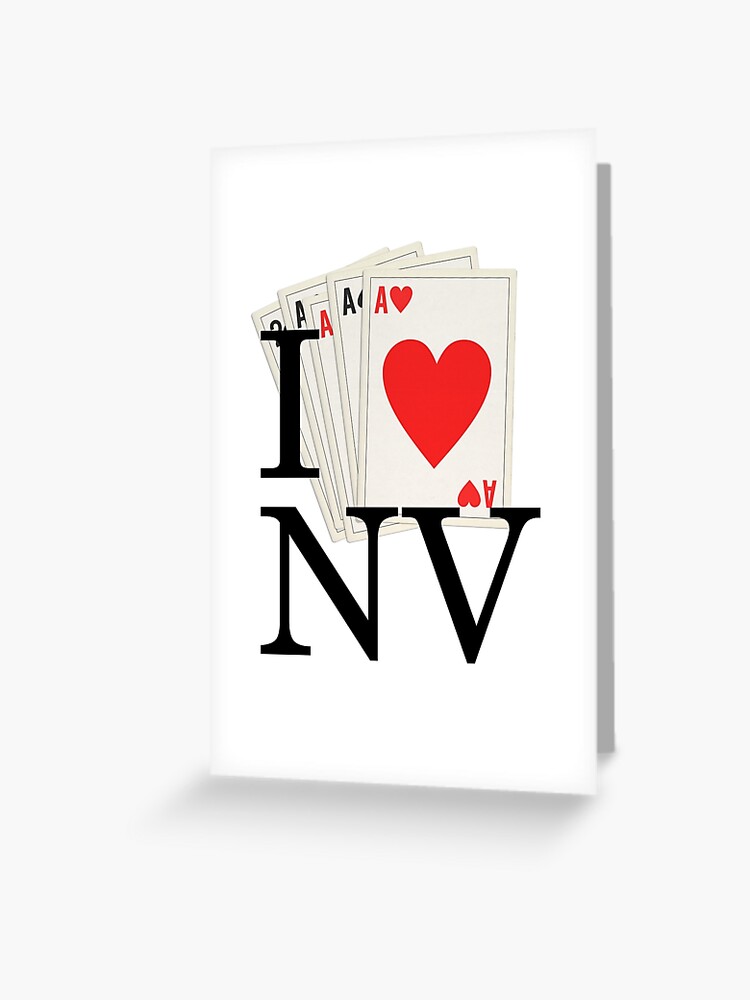 I Heart NV - I Love Nevada and Las Vegas! Greeting Card for Sale