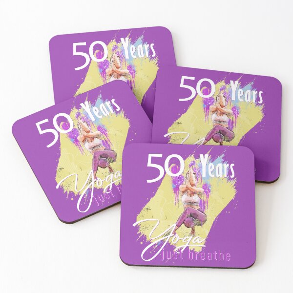Item preview, Yoga, 50 years birthday, Woman designed and sold by JIGGO.