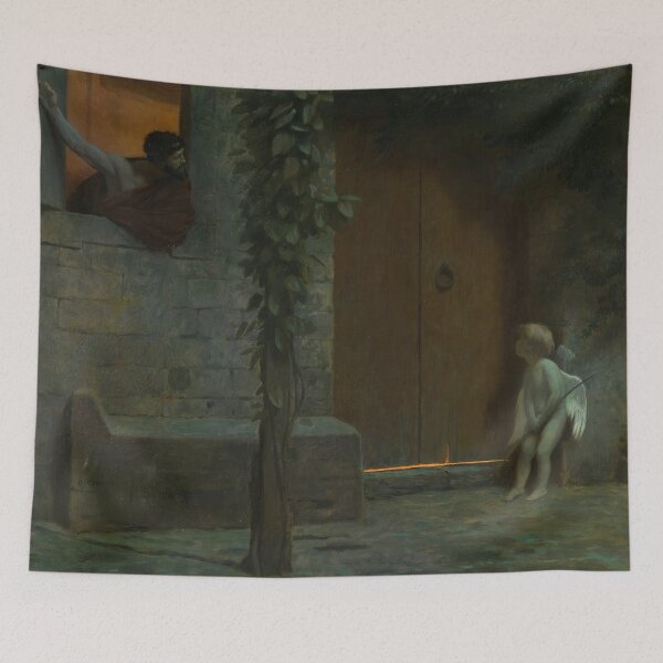 Item preview, Cupid at the door in a rainstorm designed and sold by ClassicalGreece.
