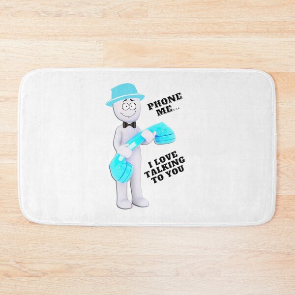 Item preview, Phone me ... I love talking to you - turquoise phone & hat designed and sold by AnnaBBS.
