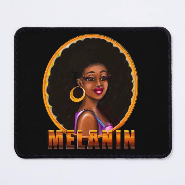 Item preview, Melanin afro queen with afro hair designed and sold by Artonmytee.
