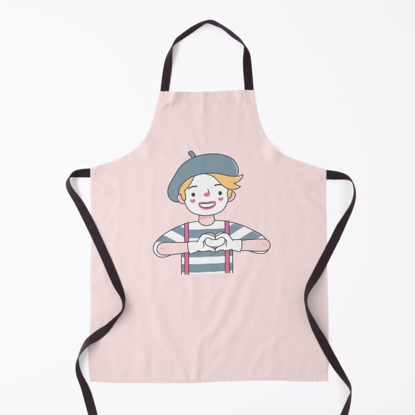 Item preview, Cute Mime Sending Love With Heart Hands designed and sold by rustydoodle.