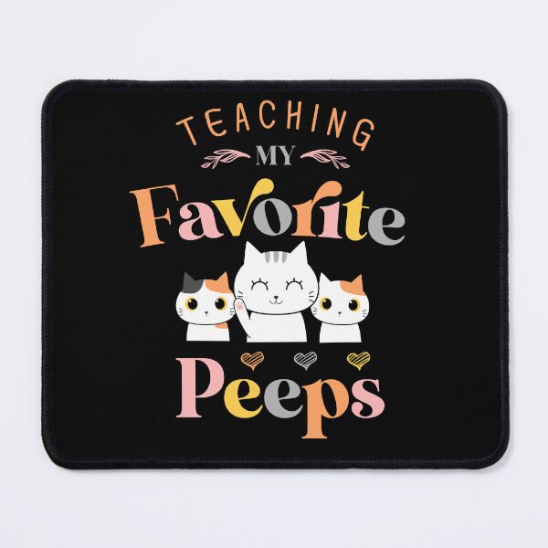 Item preview, Cute Teaching my favorite peeps funny cats designed and sold by wewmeprints.