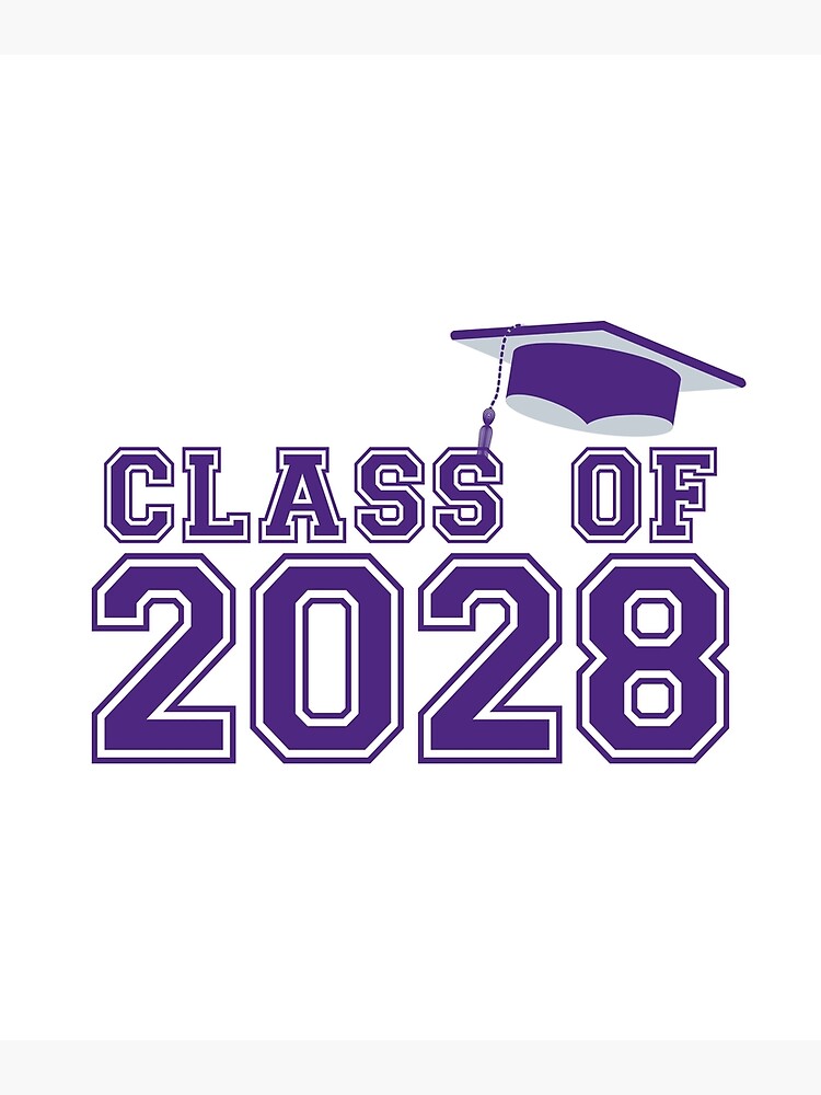"Class Of 2028 High School Graduation Congratulations" Poster by