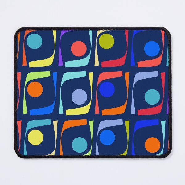 Item preview, 1960s Colorful Geometric Funky Polka Dots Pattern designed and sold by worldways.