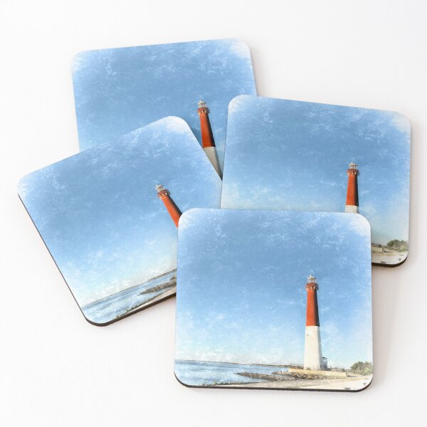 Item preview, Barnegat Lighthouse Square Illustrated designed and sold by Marianne Campolongo.