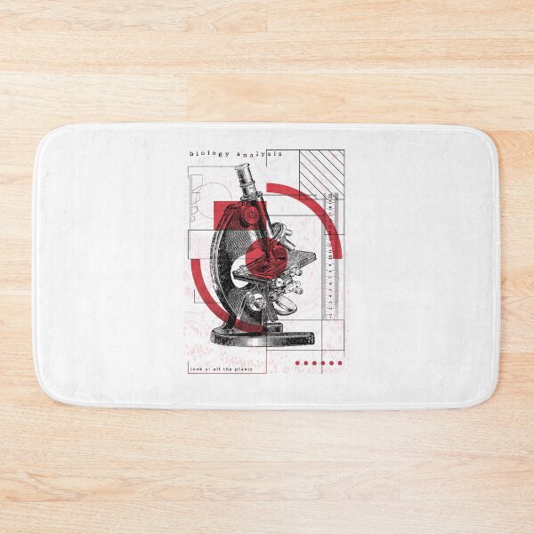 Item preview, Retro microscope biology research flowers plants designed and sold by JanooFactory.