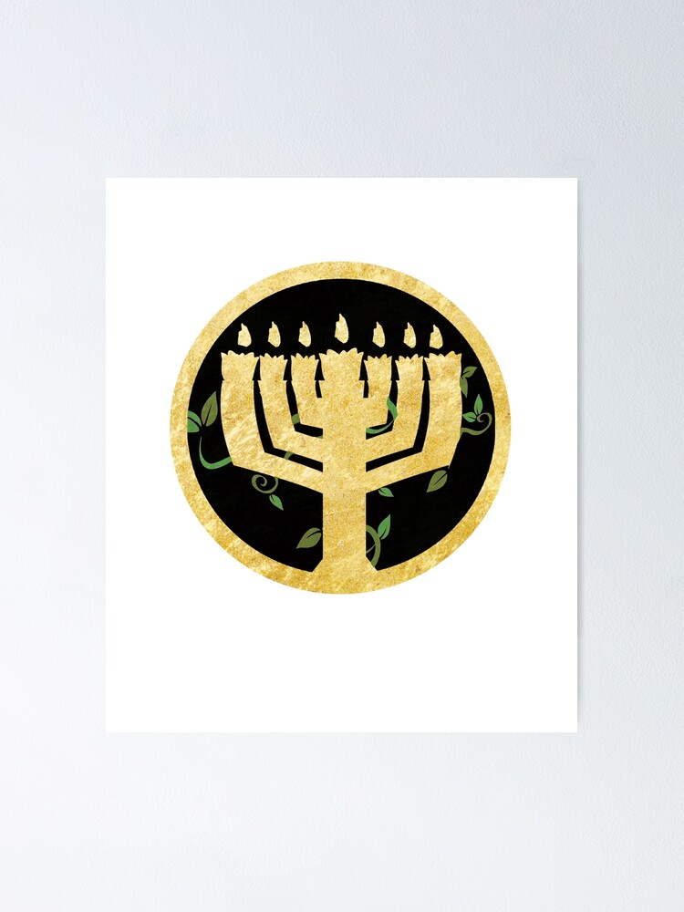 "Israelite Menorah, Hebrew Israelite Clothing, Hebrew Israelite Merch" Poster by Yachad Redbubble