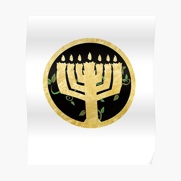 "Israelite Menorah, Hebrew Israelite Clothing, Hebrew Israelite Merch" Poster by Yachad Redbubble