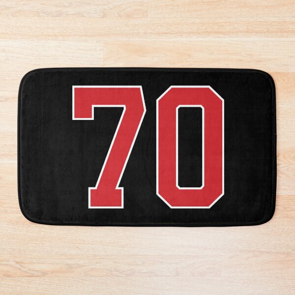 Item preview, Sports Number 70, red black color lucky sport seventy designed and sold by ArtIsParty.