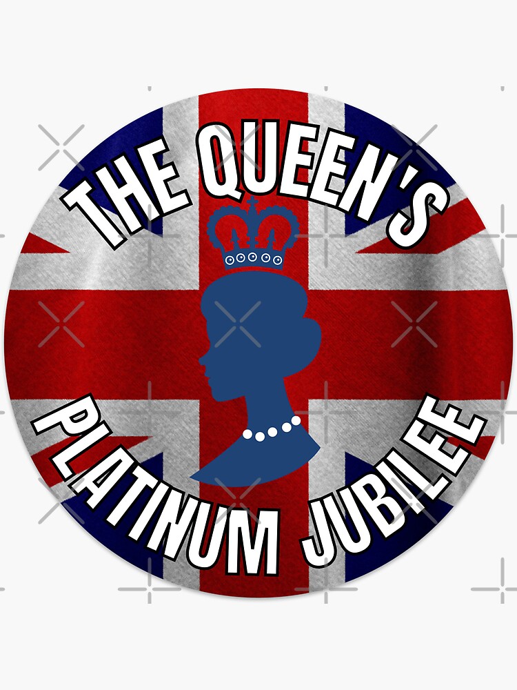 "platinum jubilee" Sticker by Rizla98 Redbubble