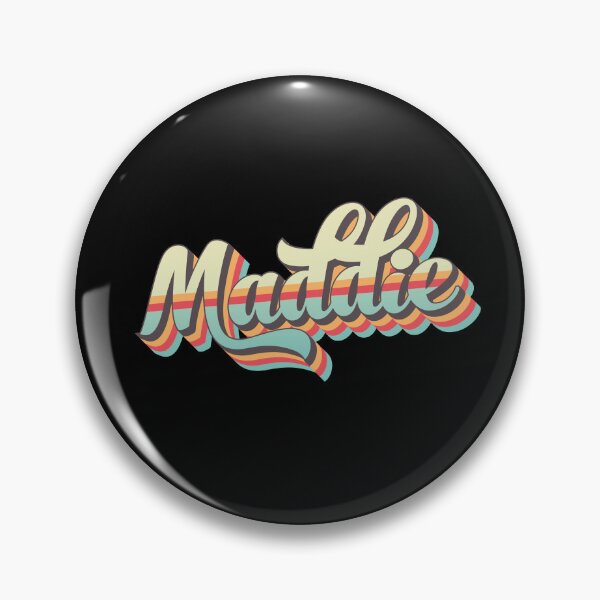 Item preview, Maddie name - cool 70s retro font surf style design designed and sold by NameTheory.