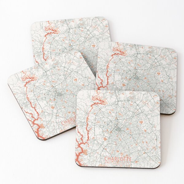 Item preview, Charlotte City Map of North Carolina, USA - Bohemian designed and sold by deMAP.