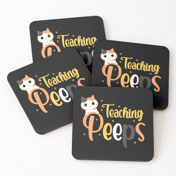 Item preview, Cute Teaching my favorite peeps funny Cats designed and sold by wewmeprints.