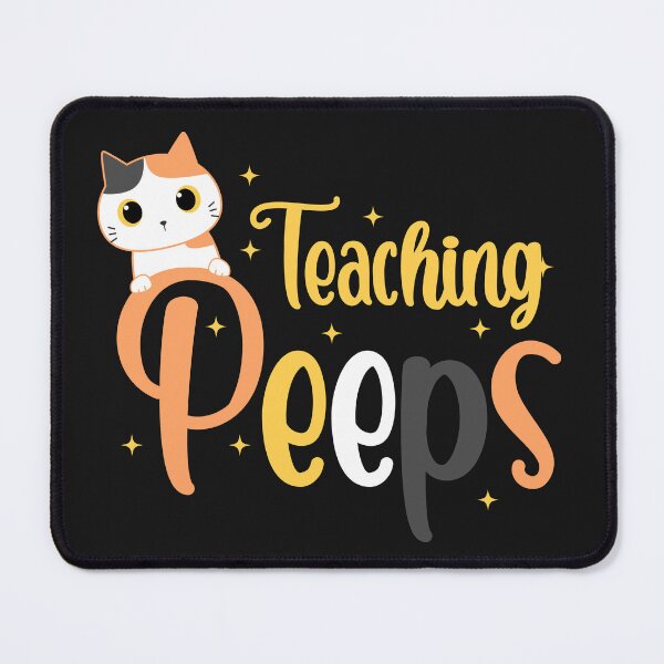 Item preview, Cute Teaching my favorite peeps funny Cats designed and sold by wewmeprints.