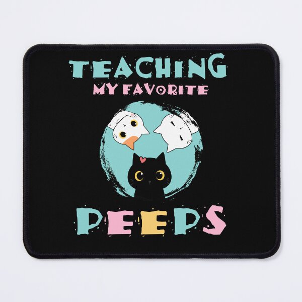 Item preview, Cute Teaching my favorite peeps funny cats designed and sold by wewmeprints.