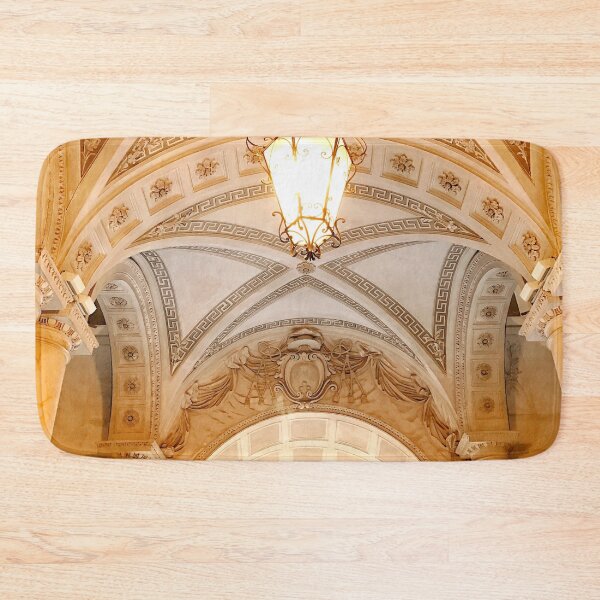 Item preview, Lantern hanging from an ornately decorated stone ceiling designed and sold by NicoletaDesigns.