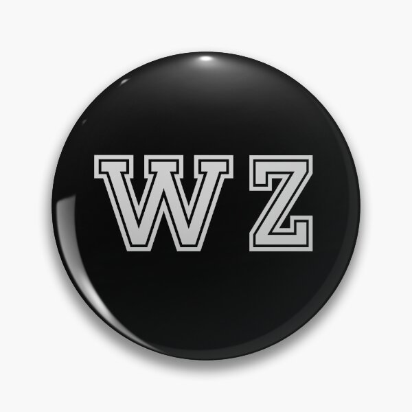 Item preview, W.Z. Varsity Initials | Varsity Letters | Black And White | Personalised Gift designed and sold by Avo And Sriracha.