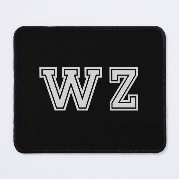 Item preview, W.Z. Varsity Initials | Varsity Letters | Black And White | Personalised Gift designed and sold by Avo And Sriracha.