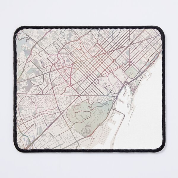 Item preview, Barcelona Map, Barcelona City, City Map designed and sold by TheRedFinch.