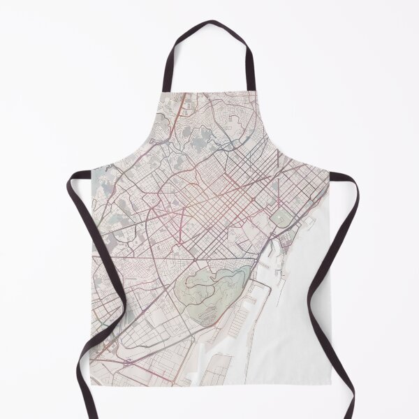 Item preview, Barcelona Map, Barcelona City, City Map designed and sold by TheRedFinch.