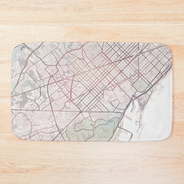 Item preview, Barcelona Map, Barcelona City, City Map designed and sold by TheRedFinch.