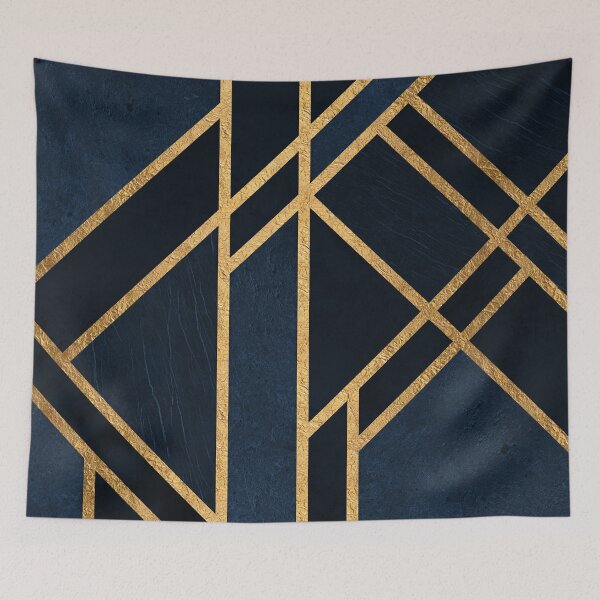 Item preview, Art Deco Midnight Blue designed and sold by AmbienceArt.