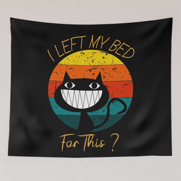 Item preview, Funny-Vintage-Black-Cat-I-Left-My-Bed-For-This designed and sold by DonmedPro1.