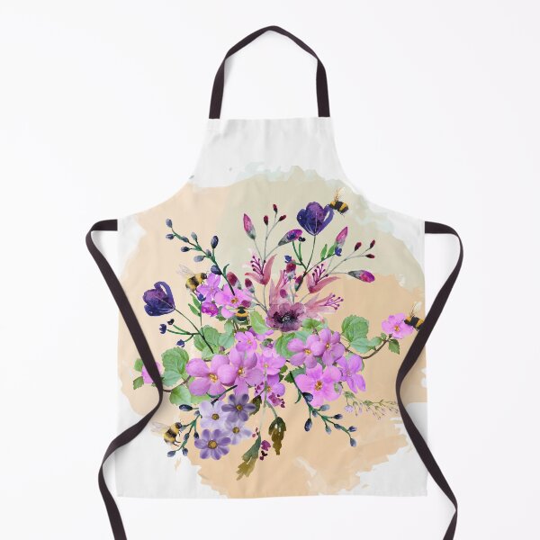 Aperçu de l'œuvre Fleurs de printemps avec bourdons et fond de pêche créée et vendue par tomorrowsart.