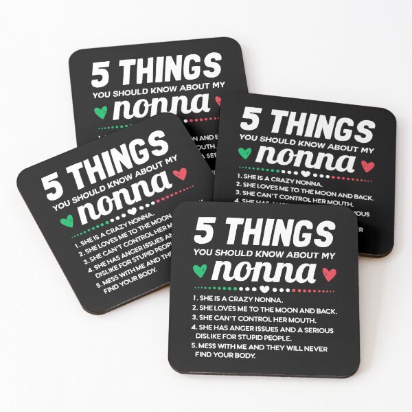 Item preview, 5 THINGS You Should Know About My Nonna - Funny Italian designed and sold by T-shirt For You.