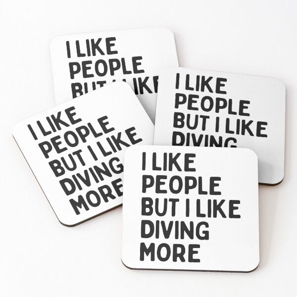 Item preview, I like people BUT I like diving more designed and sold by TheGreenGoat.