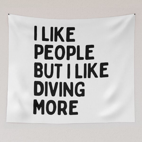 Item preview, I like people BUT I like diving more designed and sold by TheGreenGoat.