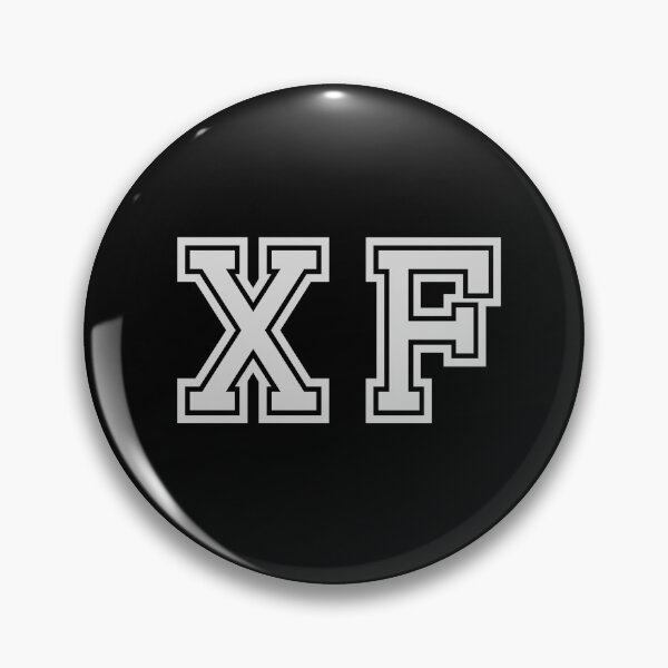 Item preview, X.F. Varsity Initials | Varsity Letters | Black And White | Personalised Gift designed and sold by Avo And Sriracha.