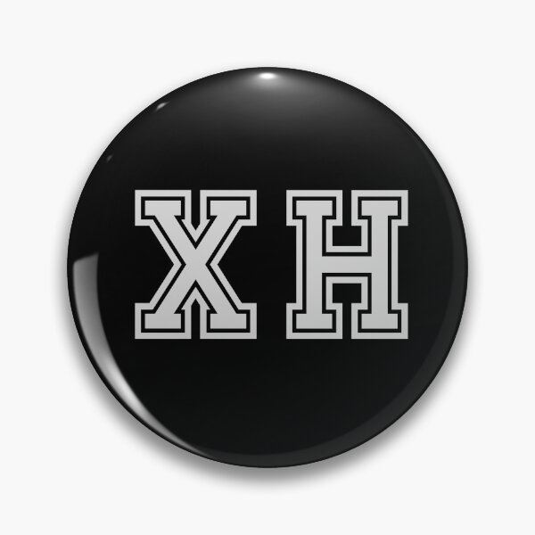Item preview, X.H. Varsity Initials | Varsity Letters | Black And White | Personalised Gift designed and sold by Avo And Sriracha.