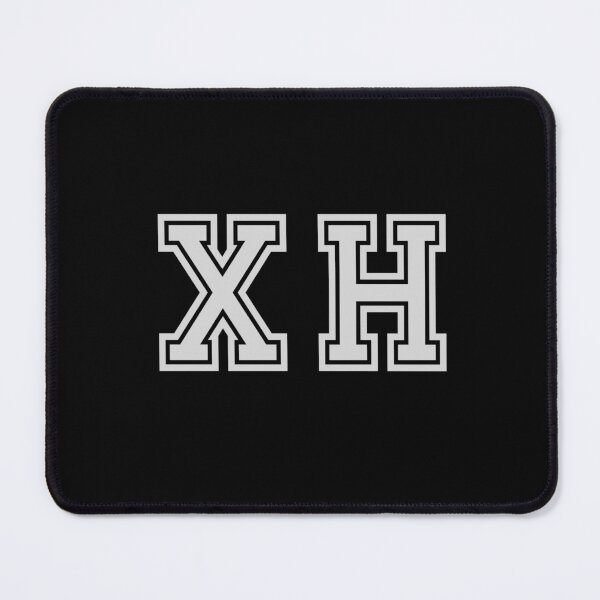 Item preview, X.H. Varsity Initials | Varsity Letters | Black And White | Personalised Gift designed and sold by Avo And Sriracha.