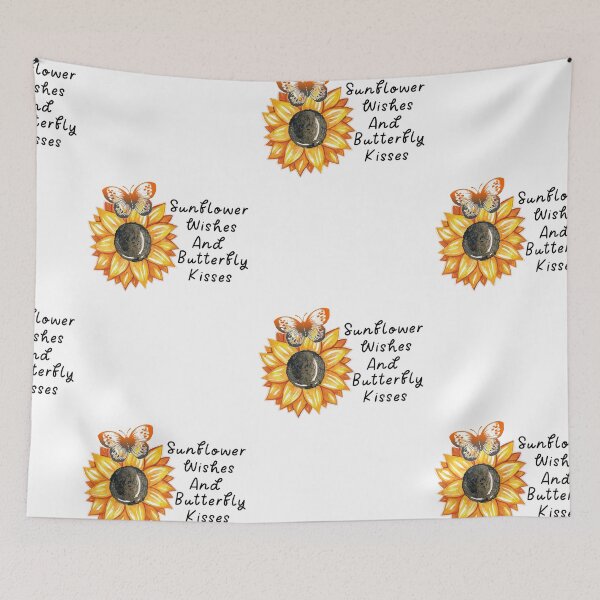 Item preview, Sunflower Wishes And Butterfly Kisses, Sunflower Butterfly Dreams designed and sold by SportyDogShop.