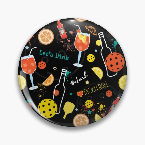 Item preview, Dink and drink, orange and yellow on black designed and sold by EvieWoj.