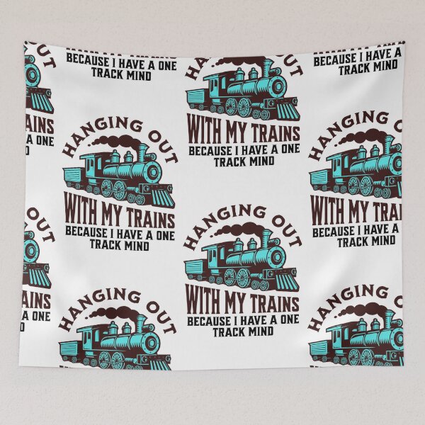 Item preview, Hanging Out With My Trains, Train Conductor designed and sold by SportyDogShop.