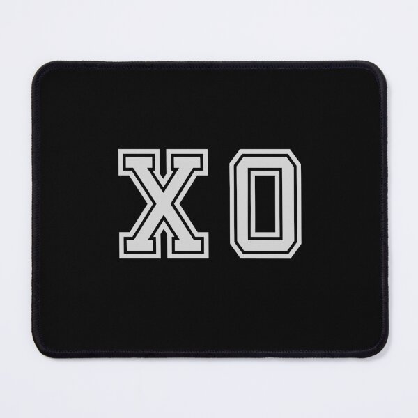 Item preview, X.O. Varsity Initials | Varsity Letters | Black And White | Personalised Gift designed and sold by Avo And Sriracha.