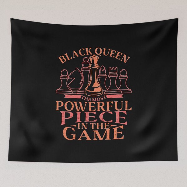 Item preview, Black Queen Melanin Chess Player designed and sold by Shirtcaesar.
