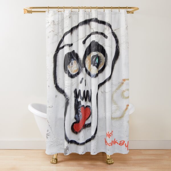 Not Banksy Shower Curtain