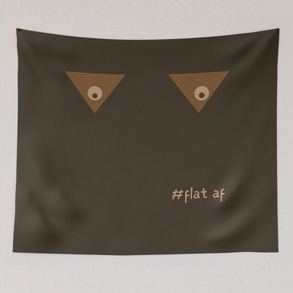 Item preview, Flat af, flataf, small black boobs designed and sold by FairyOfCherries.