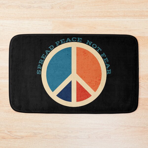 Item preview, Spread Peace Not Fear - Retro Vintage Peace Symbol designed and sold by Coffee Partee.