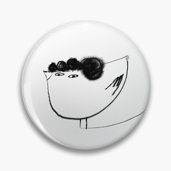 Item preview, Birdy with curly hair designed and sold by evellade.