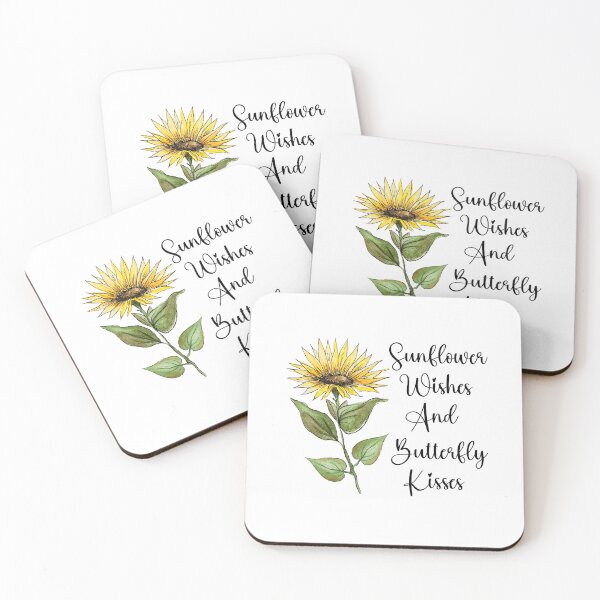 Item preview, Sunflower Wishes And Butterfly Kisses, Sunflower Butterfly Dreams designed and sold by SportyDogShop.