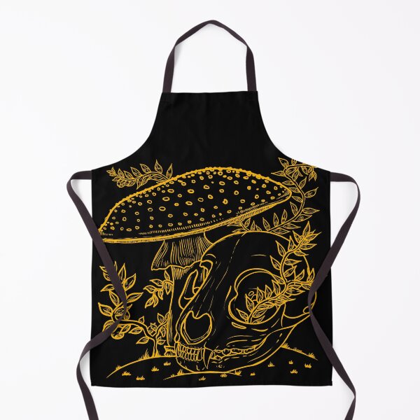 Item preview, Amanita muscaria and cat's skull (yellow) designed and sold by -Senaar-.