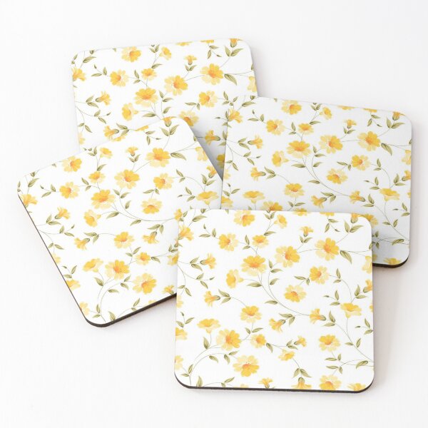 Item preview, Printed Yellow Floral Design designed and sold by KookDesignZ.
