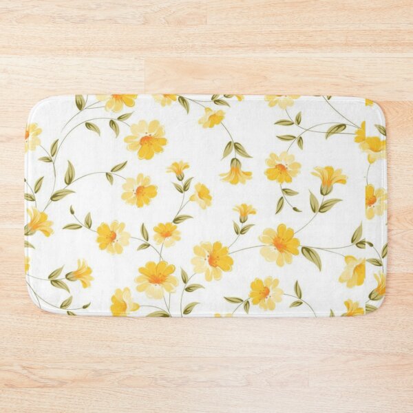 Item preview, Printed Yellow Floral Design designed and sold by KookDesignZ.